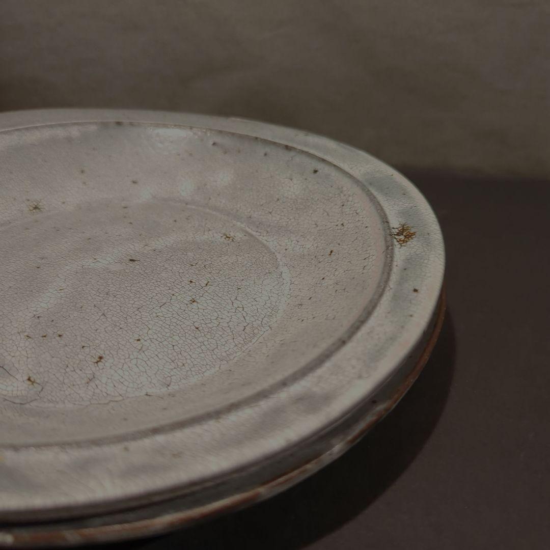 ♢大原拓也　リムプレート　2枚♢　裂粉引