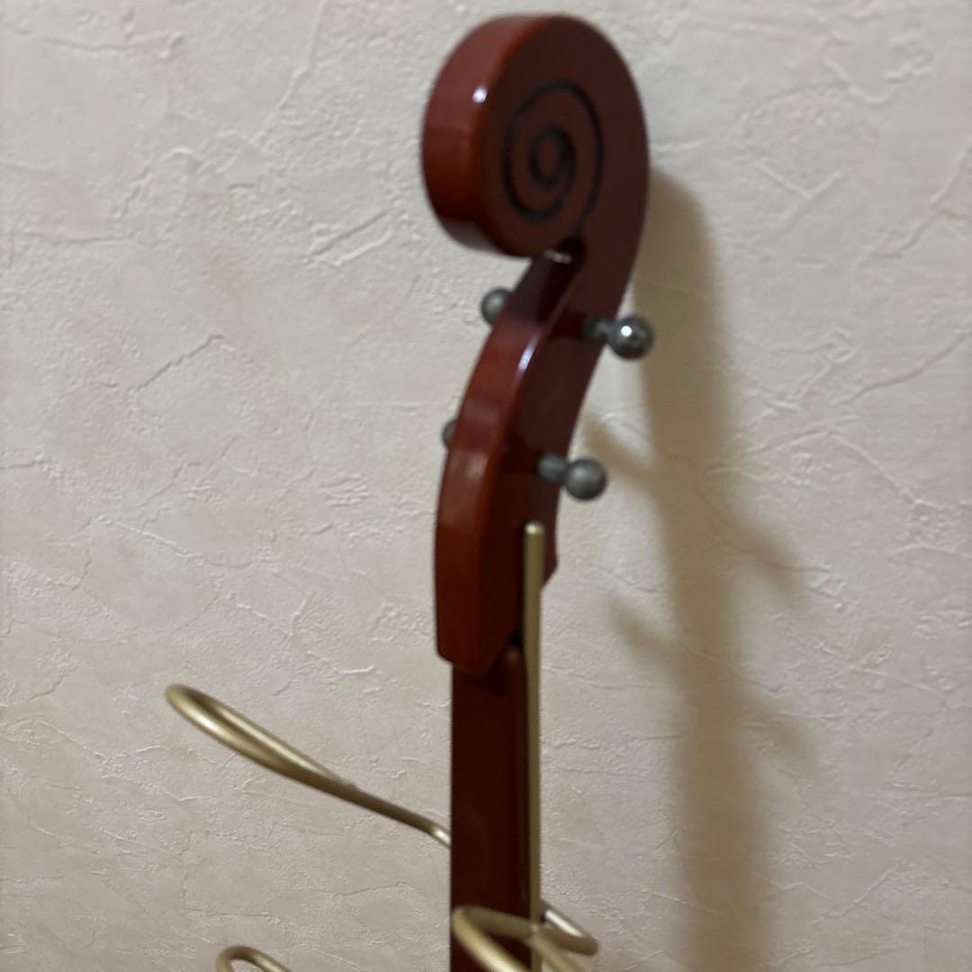スリッパ立て　家具　楽器　ヤマハ　バイオリン、チェロ型スリッパラック 5足