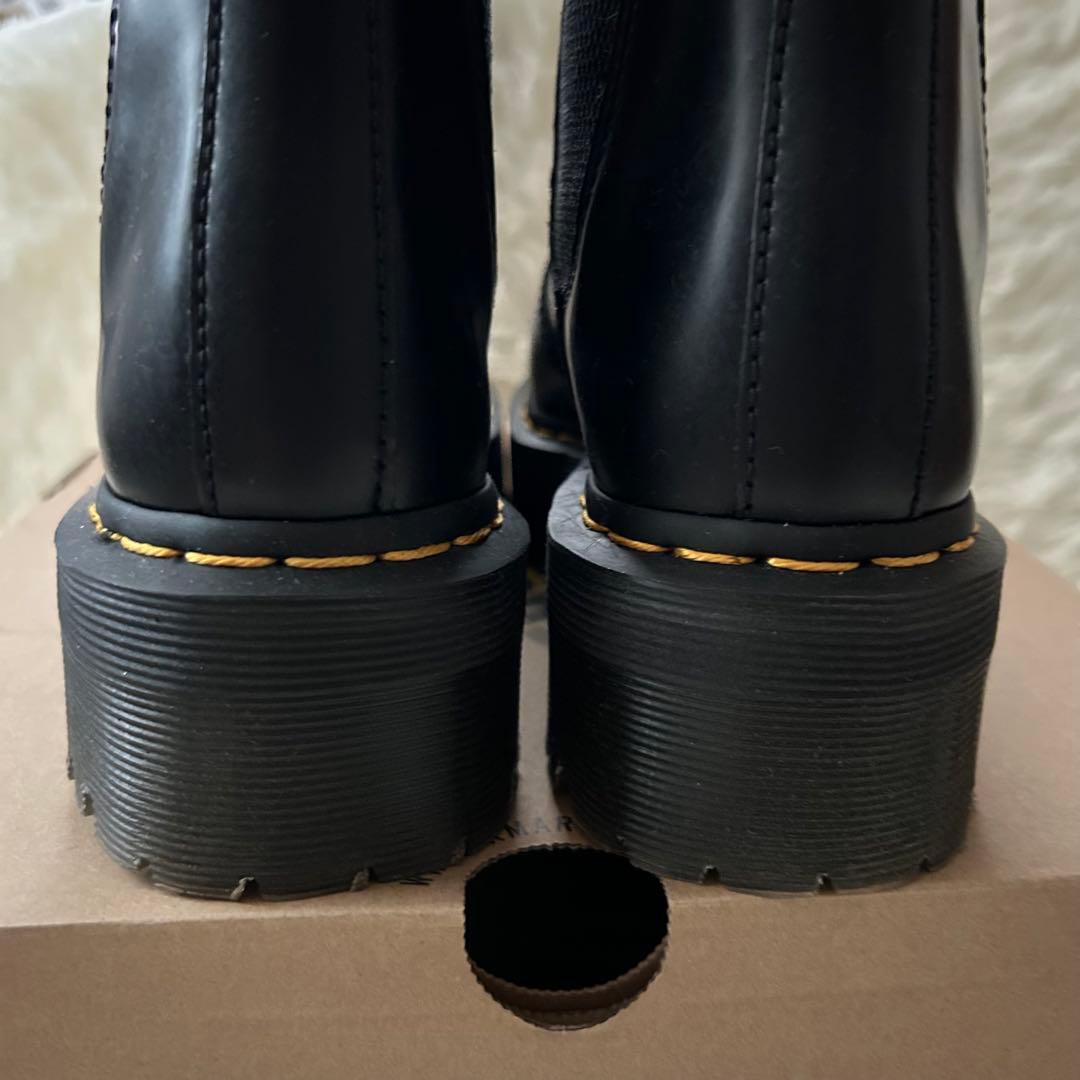 【ドクターマーチン】チェルシーブーツ　黒　厚底　サイドゴア　UK4 23.0㎝