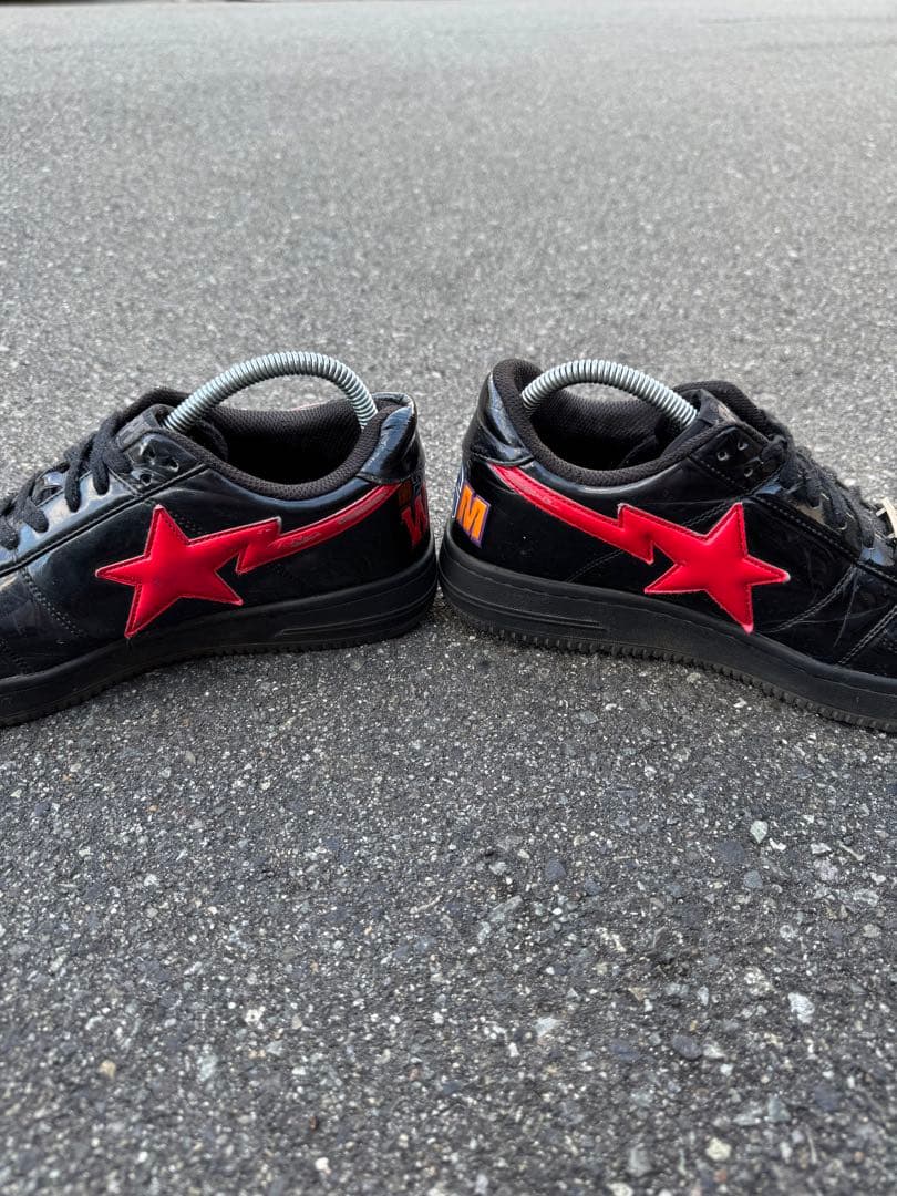 靴 BAPE STA SHARK BLACK LOW 27.5