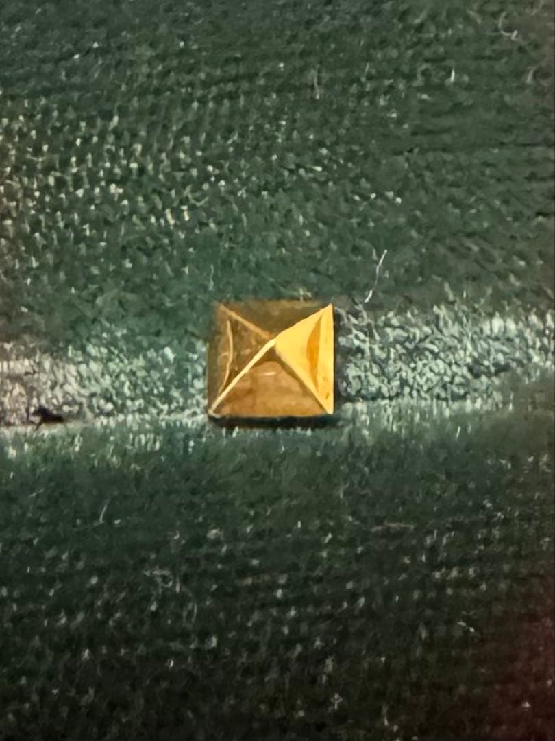 K18 ピアス イエロー ゴールド ピラミッド スモールGHOST ゴースト