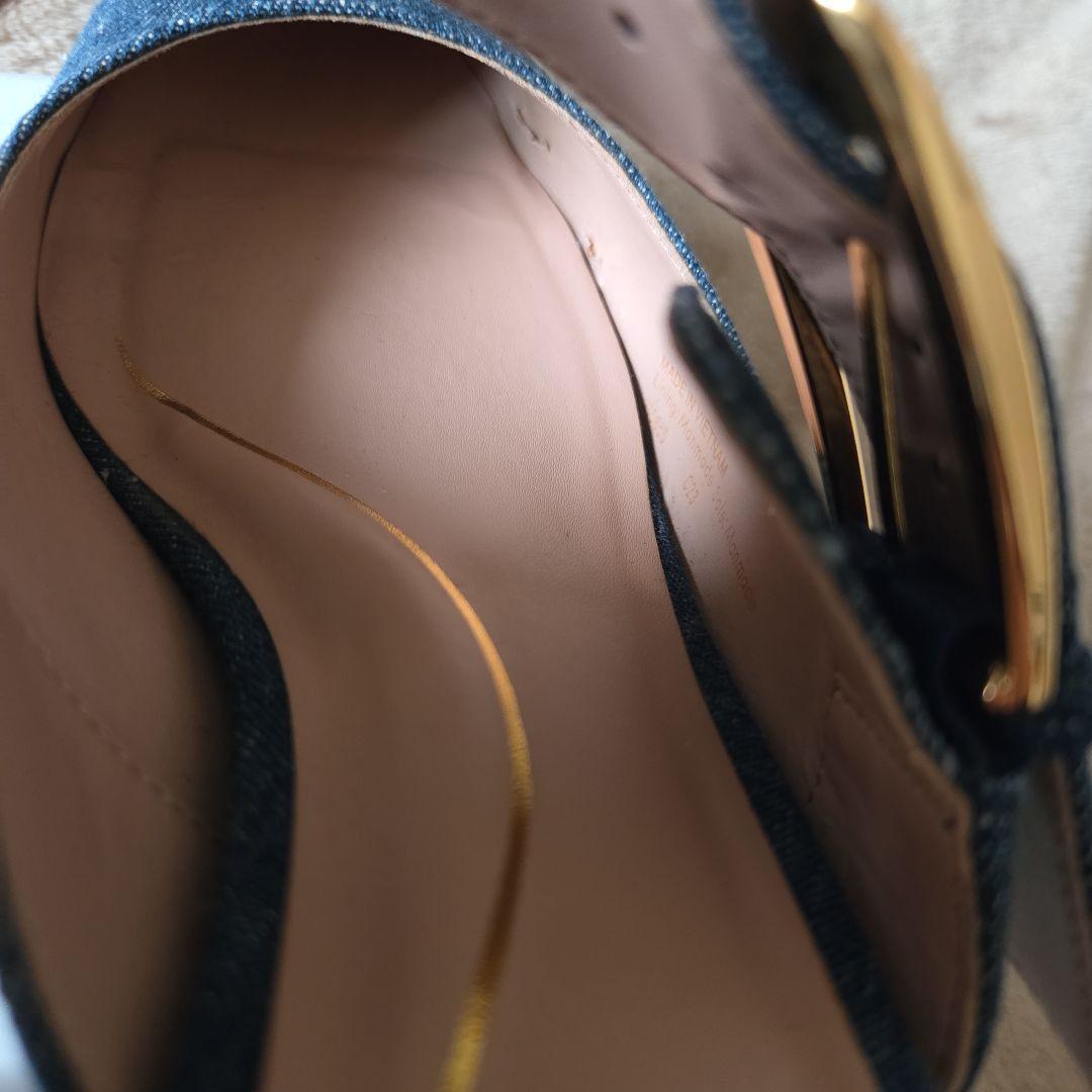 COLE HAAN デニム ポインテッドトゥミュール 6 1/2b