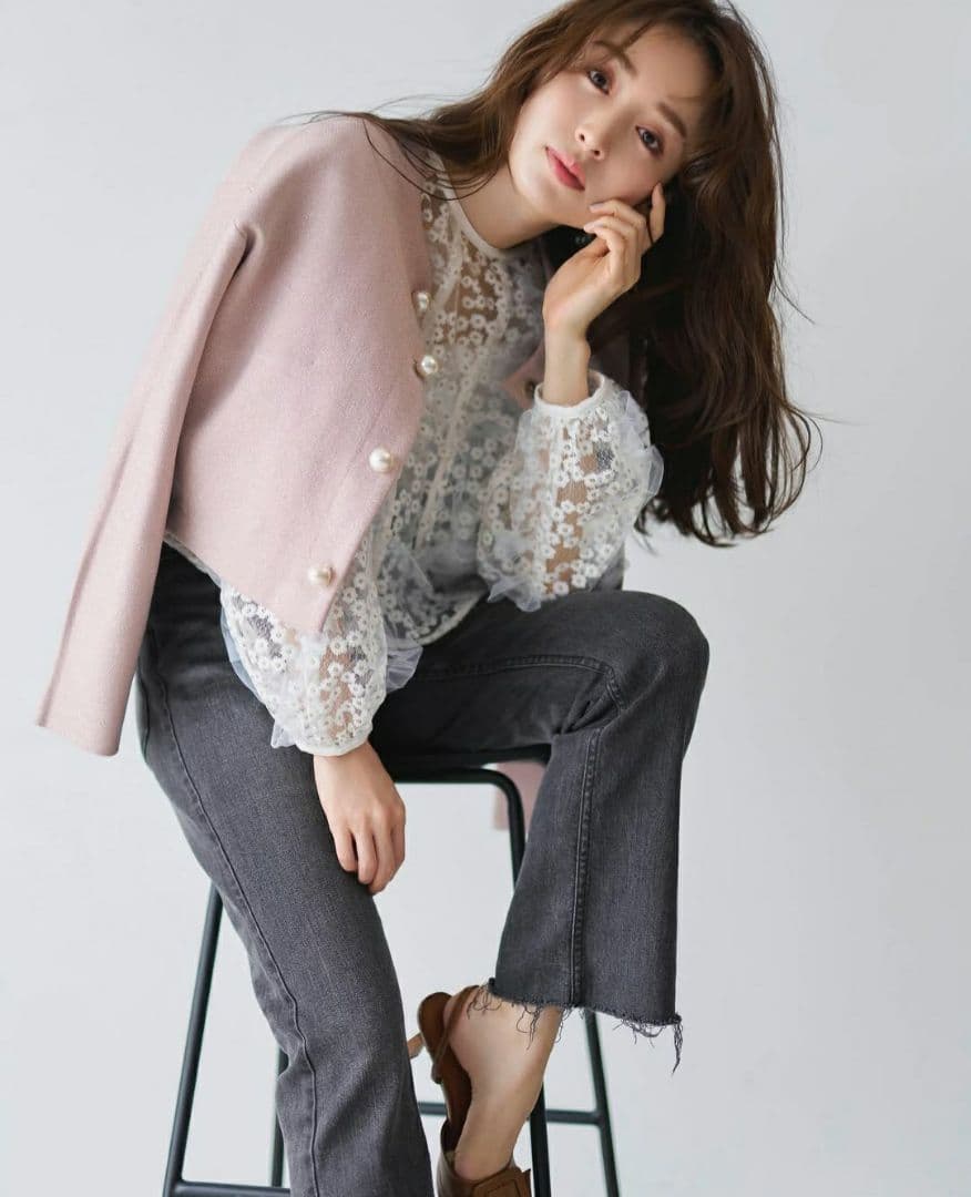 新品タグ付き　アプワイザーリッシェ　ヘルシーデニム　グレー　完売品