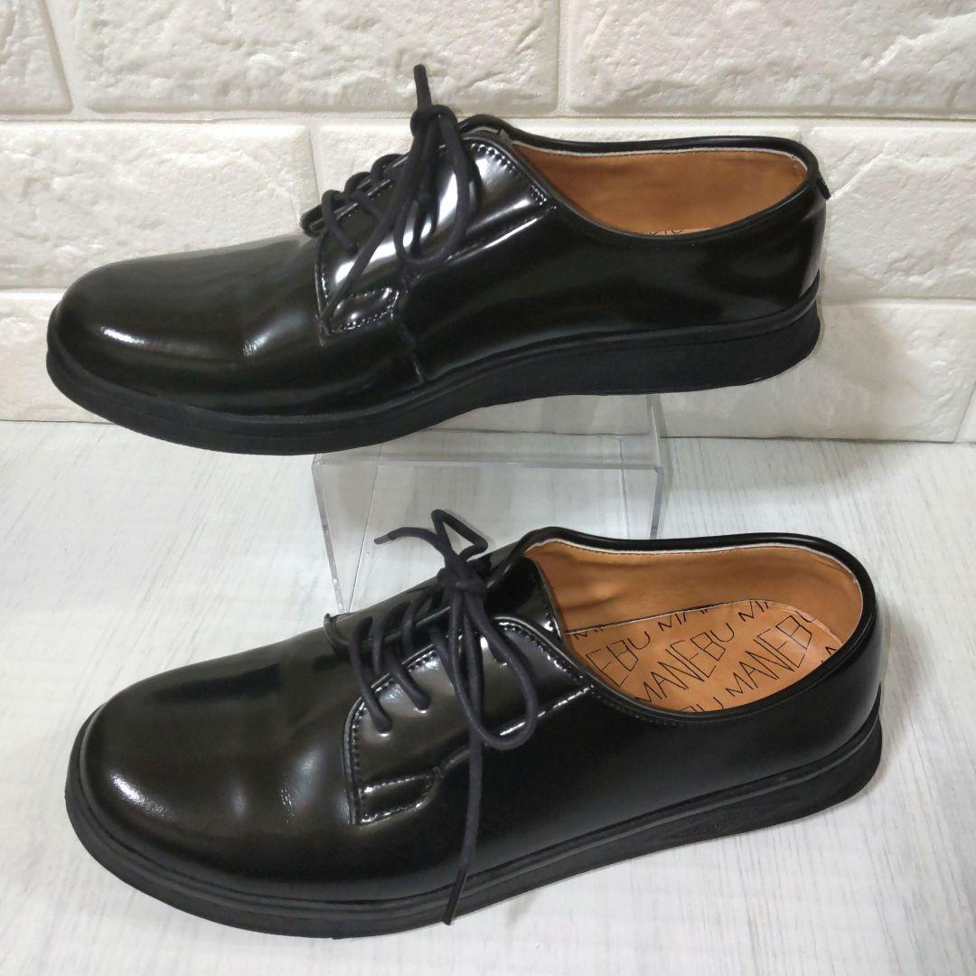 美品✨MANEBU/HIHIN/FACE SKIN/レースアップレザーシューズ