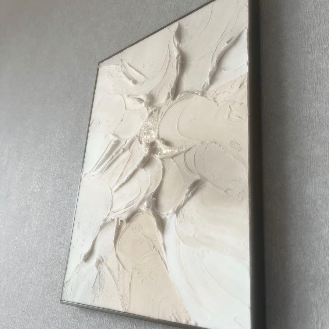 現代アート　40×30㎝　キラキラ　大きめ　モダン　アートパネル　インテリア