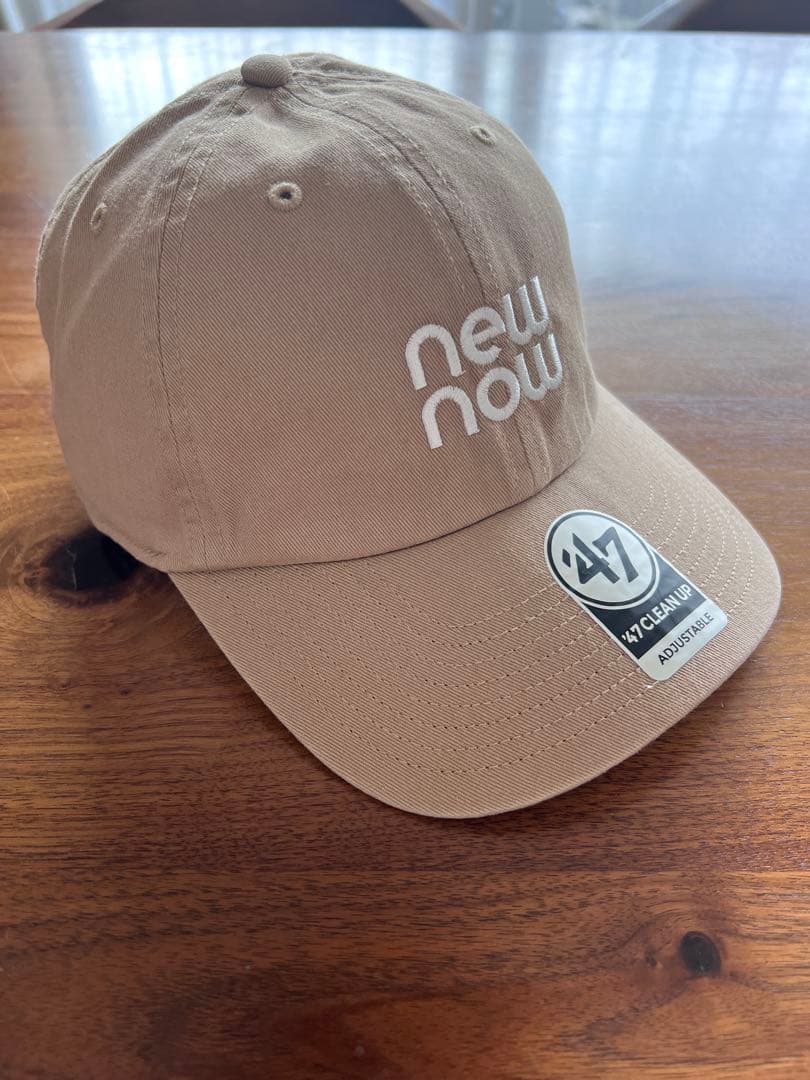 newnow　47 キャップ　ベージュ　新品未使用
