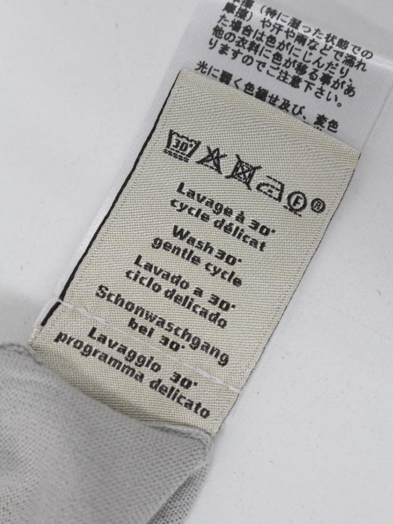 ▲HERMES エルメス クルーネックニットセーター コットン ライトグレー