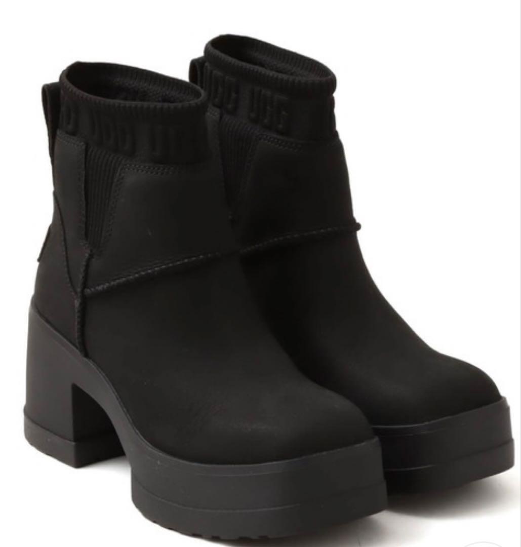 UGG ブラック サイドゴアブーツ
