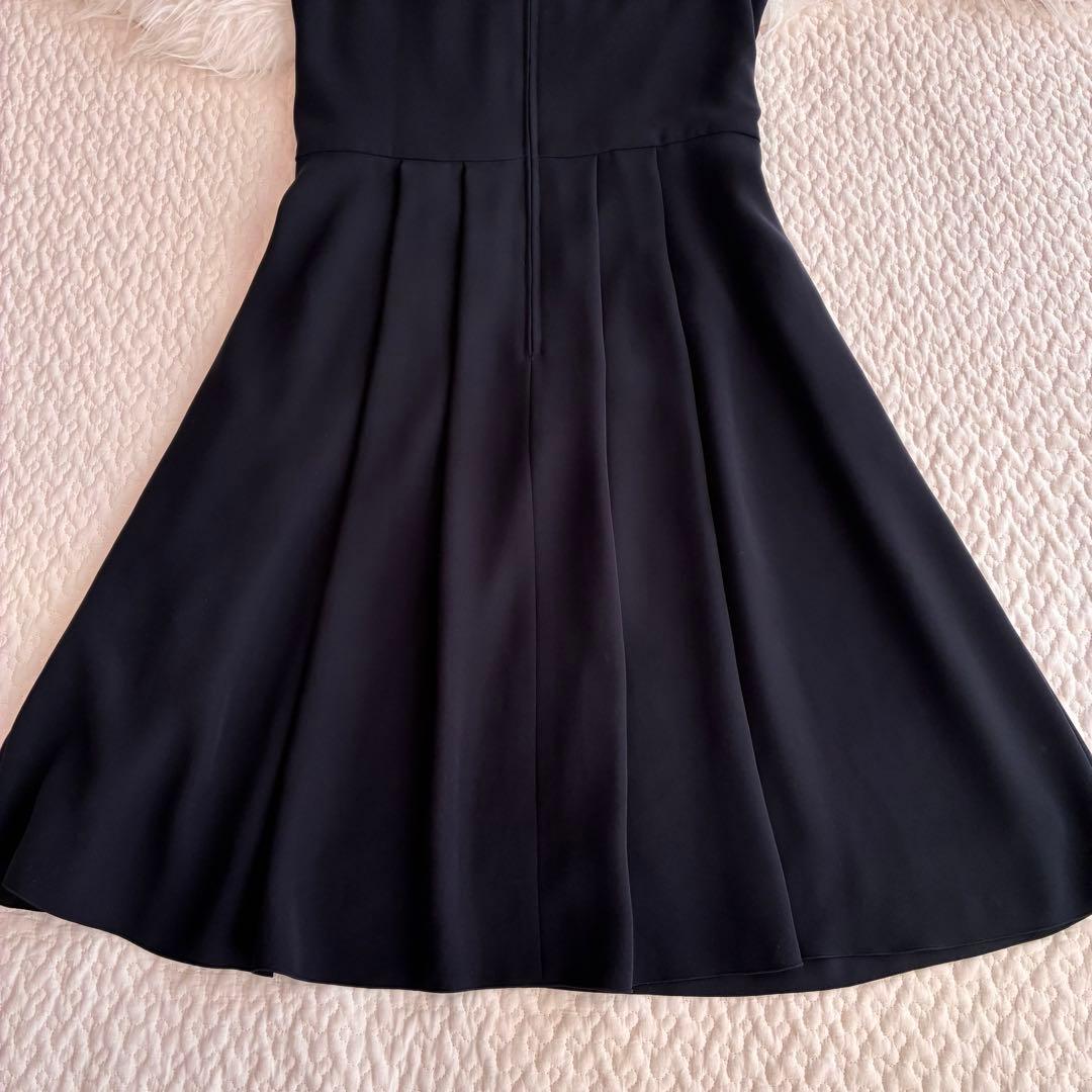 美品♡フォクシーニューヨーク　プリーツタックワンピース　ネイビー　40
