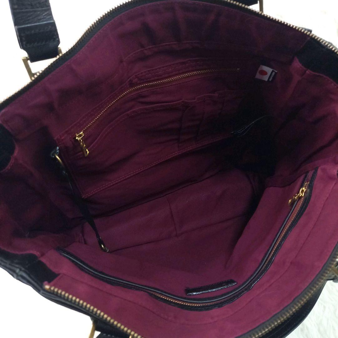 マスターピース グロスver.2 トートバッグ オールレザー 2way ブラック