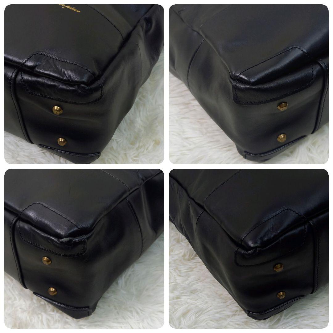 マスターピース グロスver.2 トートバッグ オールレザー 2way ブラック