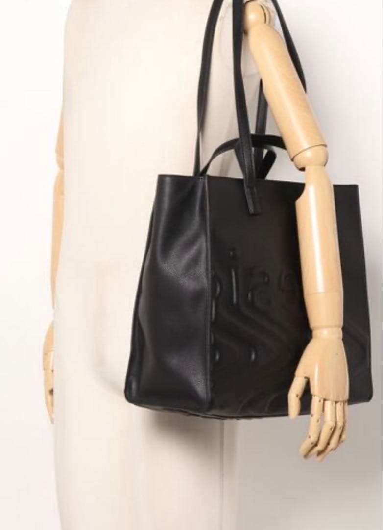 Desigual ロゴ 正方形 マキシトートバッグ