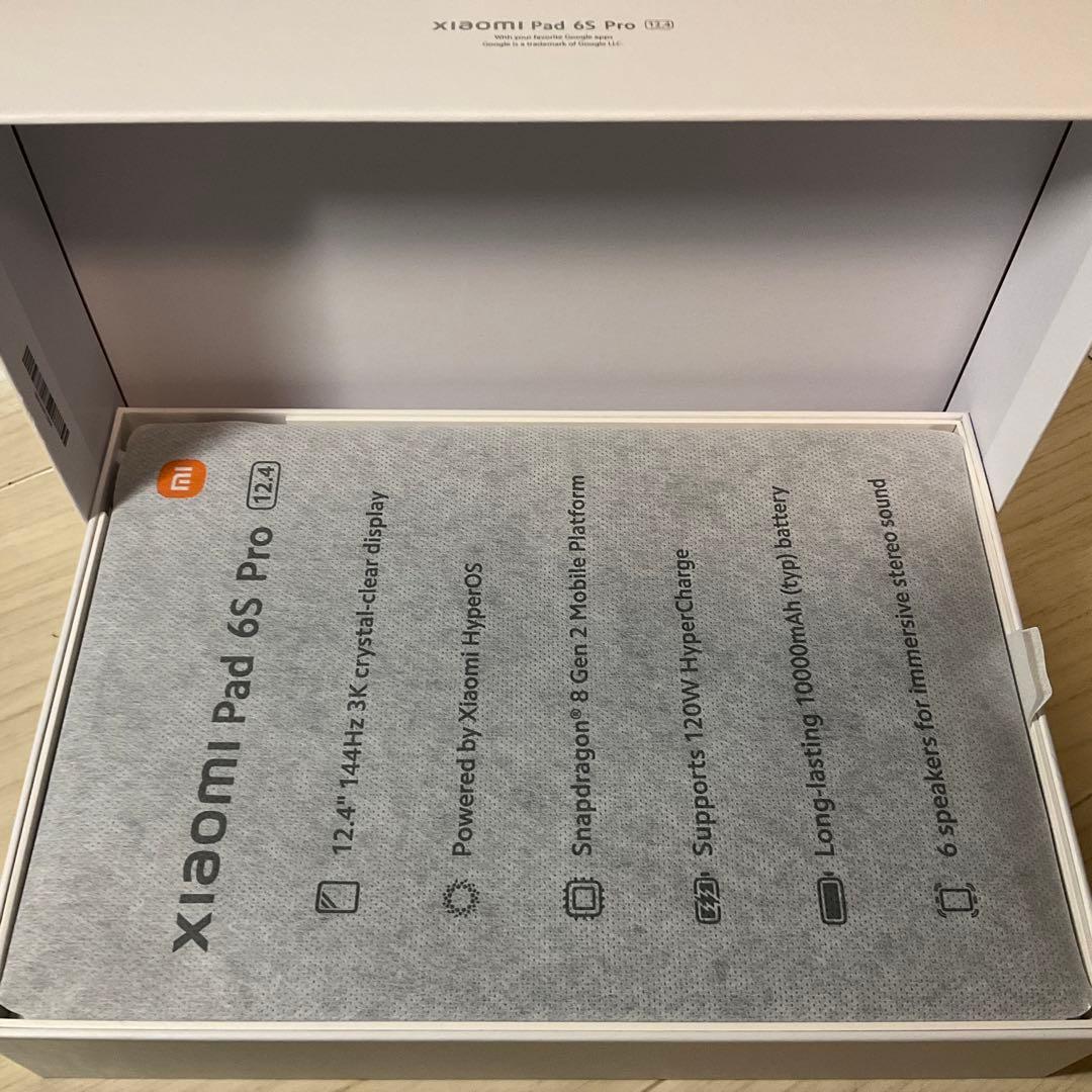 Androidタブレット本体 Xiaomi Pad 6S Pro 12.4 8GB+256GB
