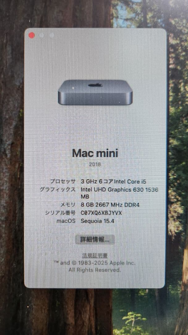 Macデスクトップ Mac mini2018 + Magic Keyboard