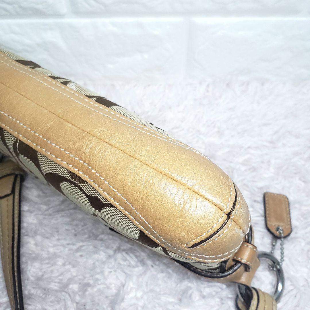 COACH コーチ シグネチャー ワンショルダーハンドバッグ Y2K ベージュ