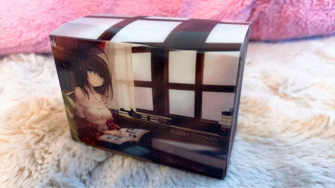 デレステ　鷺沢文香　（佐藤心　高垣楓　鷺沢文香）デッキケース＆スリーブセット