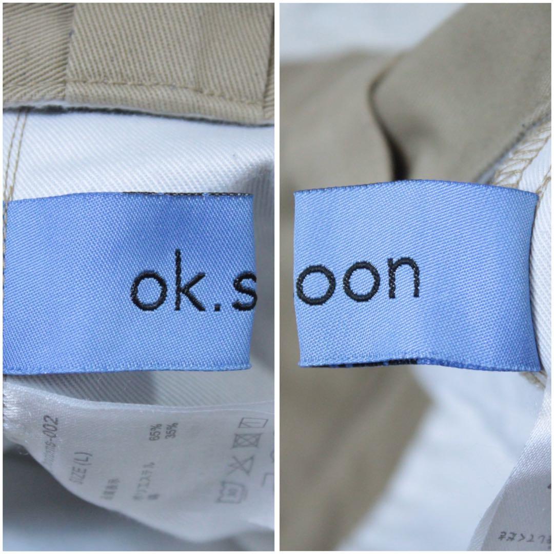 ok.soon Dickies wide chino pants ベージュ L