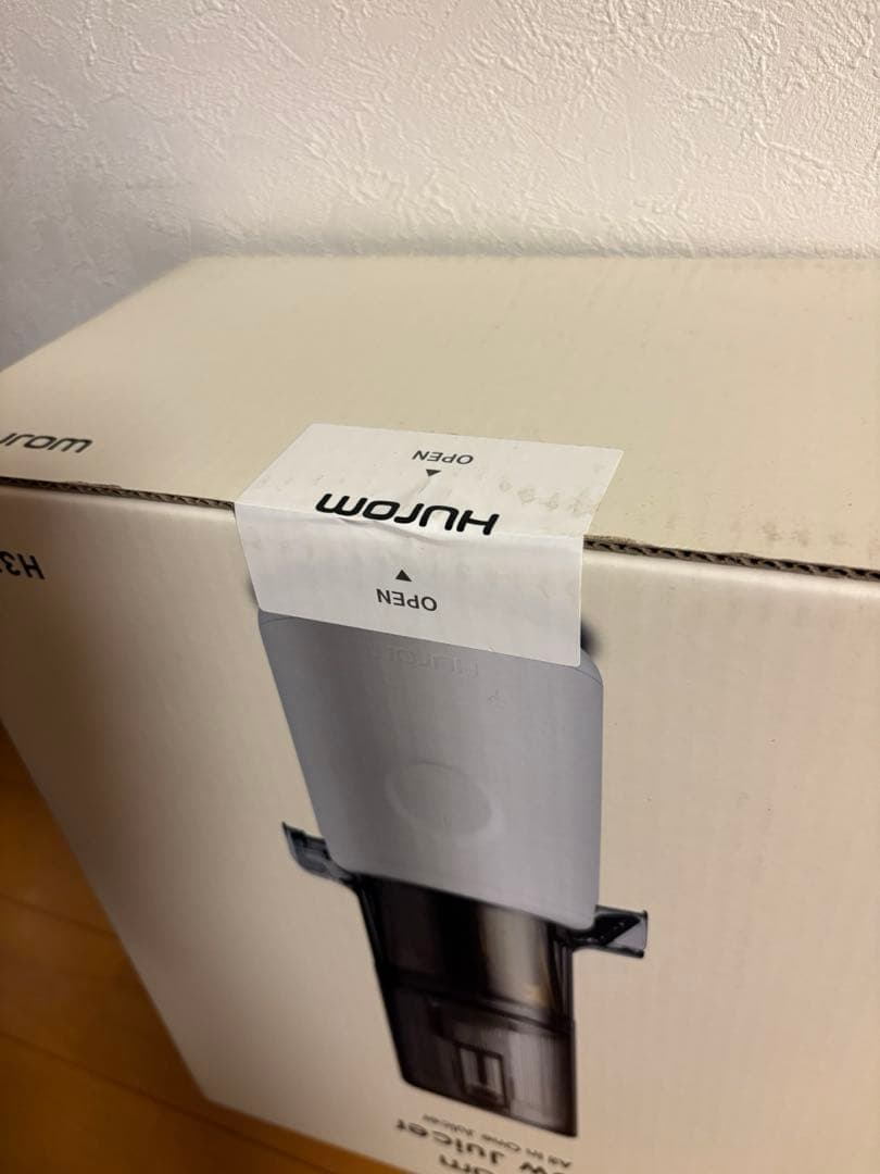 [新品・未開封]HUROM スロージューサー H310A BLACK