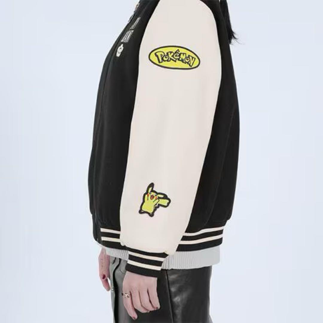 MARY QUANT マリクワ　ピカチュウロゴワッペン ブルゾン スタジャン
