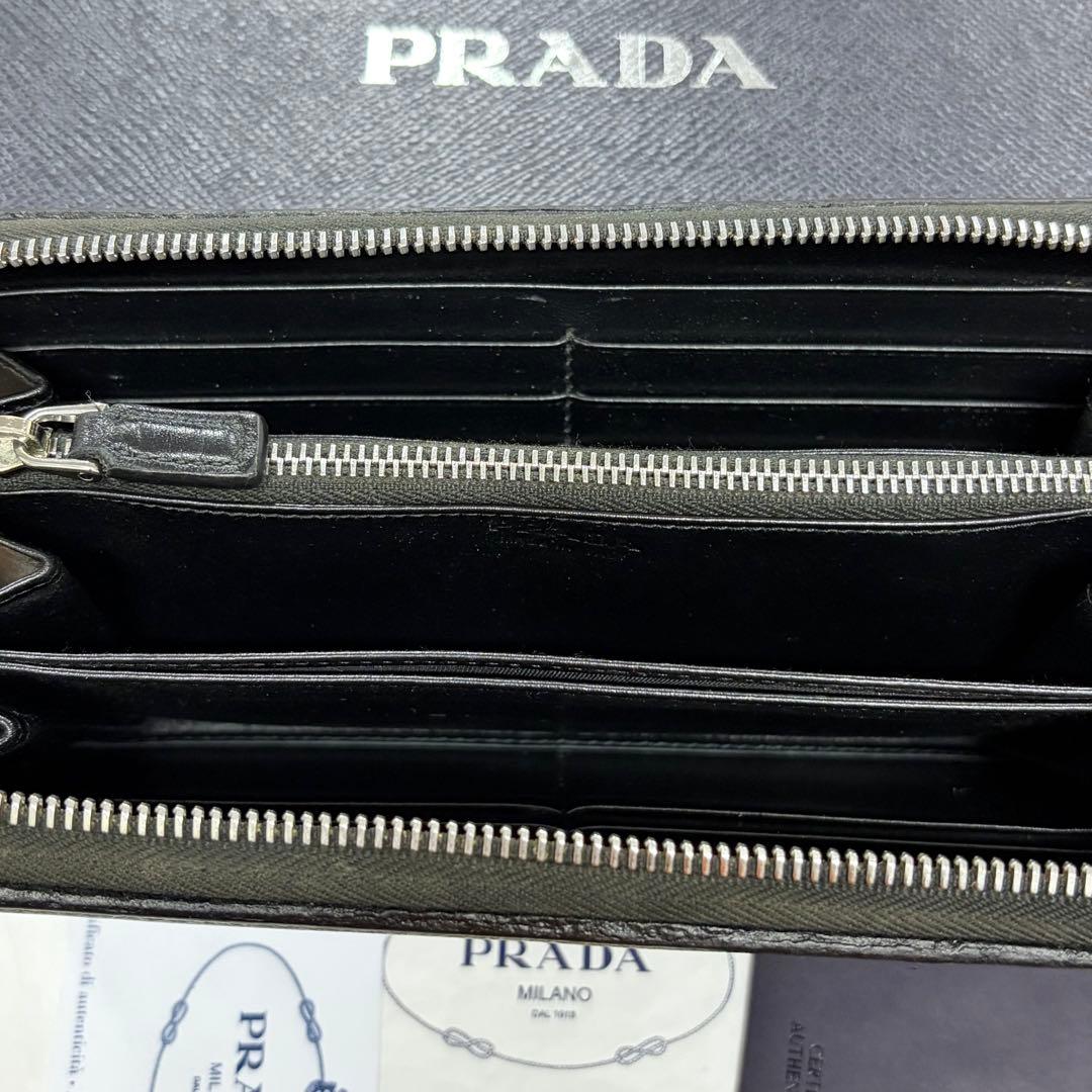 新品同様‼️ プラダ　PRADA 財布　長財布　サフィアーノ　箱付き