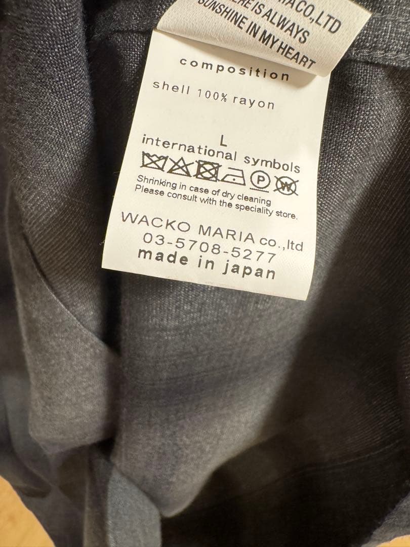 トップス WACKOMARIA OMBRE CHECK SHIRT L