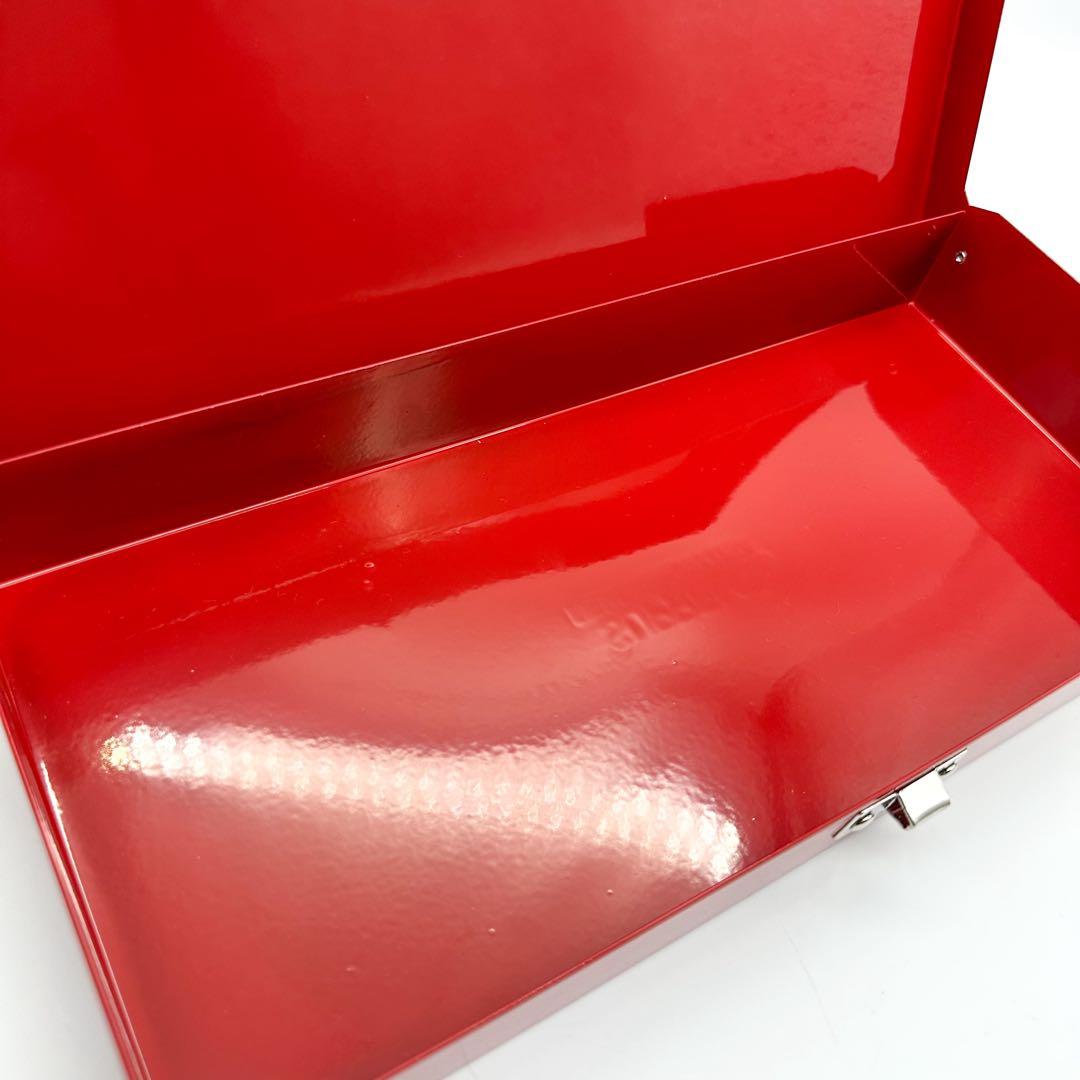 シュプリーム ロックボックス レッド 金庫 小物入れ メタルトレー