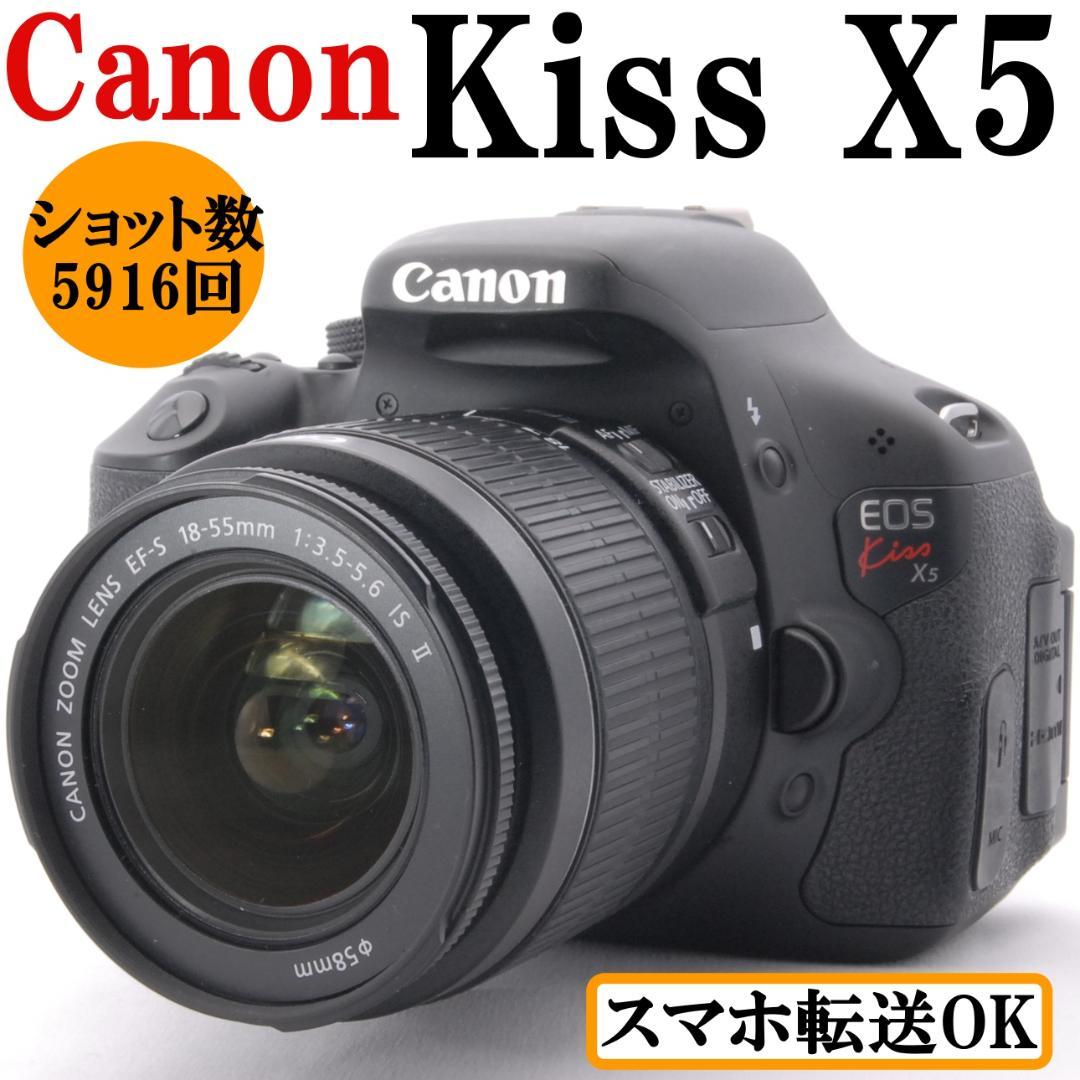 Canon EOS Kiss X5 標準レンズ18-55mm 一眼レフカメラ