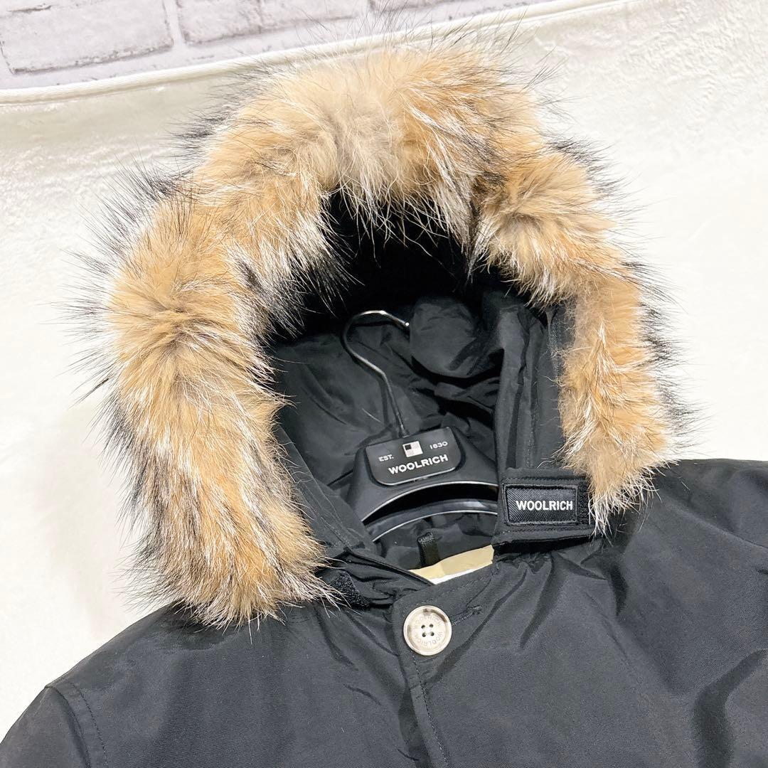 未使用✨　ウールリッチ　ダウンジャケット　ファー　ブラック　L 黒　近年モデル