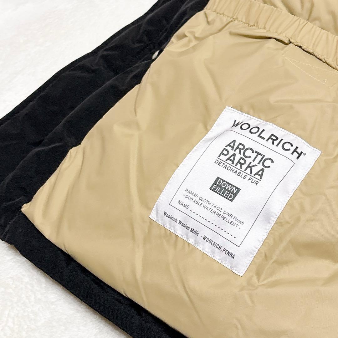 未使用✨　ウールリッチ　ダウンジャケット　ファー　ブラック　L 黒　近年モデル