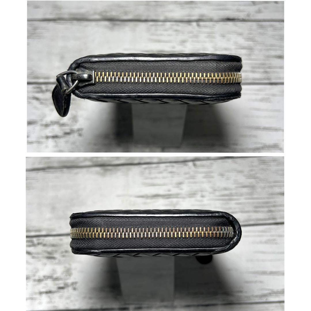 BOTTEGAVENETAボッテガヴェネタ長財布イントレチャート黒ブラック本革