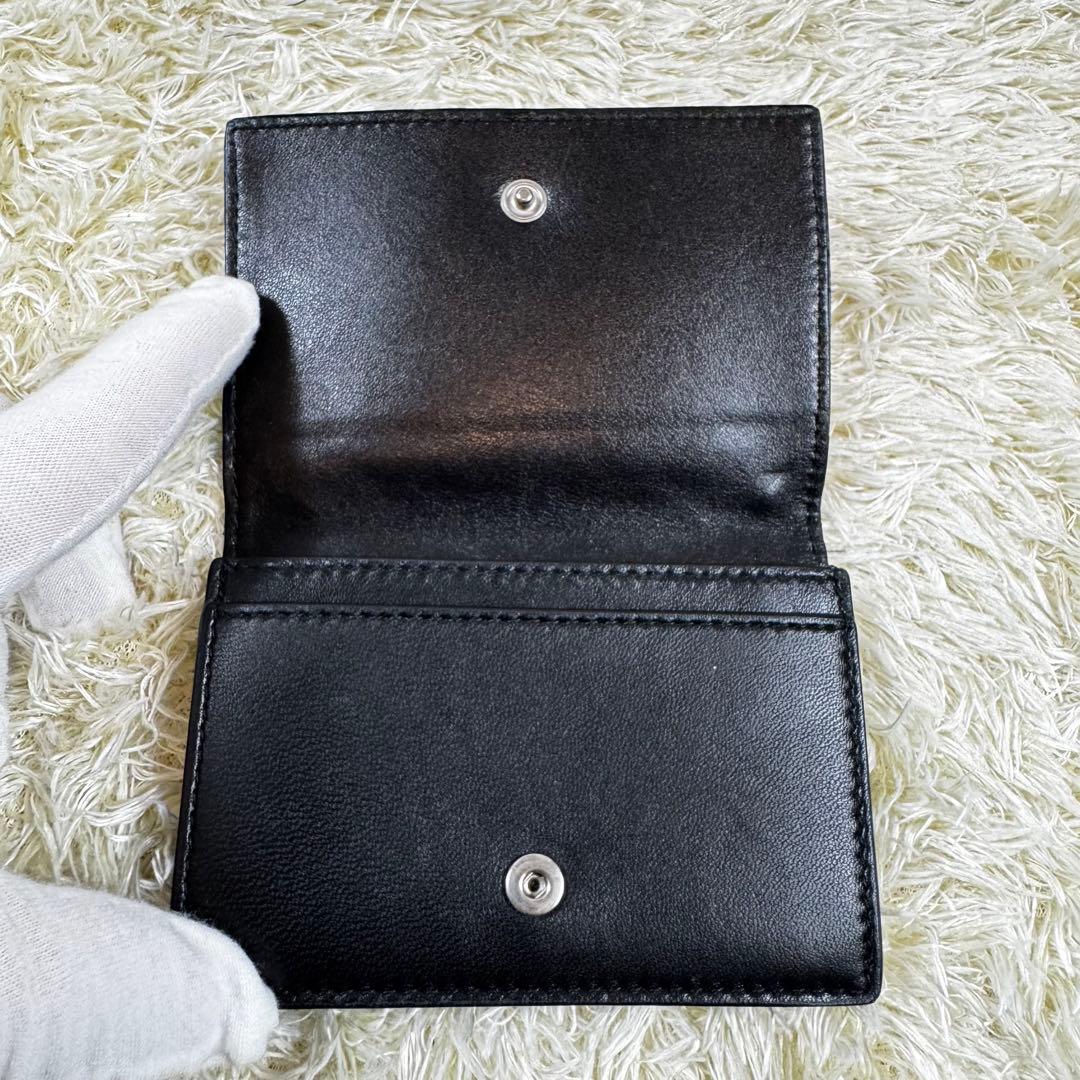 大人気✨ボッテガヴェネタ　名刺入れ　カードケース　マキシイントレチャート　黒