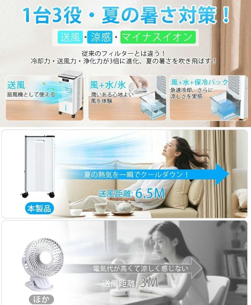 新品・未使用 冷風扇 FK2306Y 冷風機 スポットクーラー