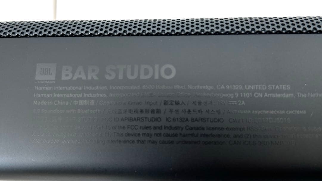 JBL サウンドバー JBL Bar Studioシャイニーブラック