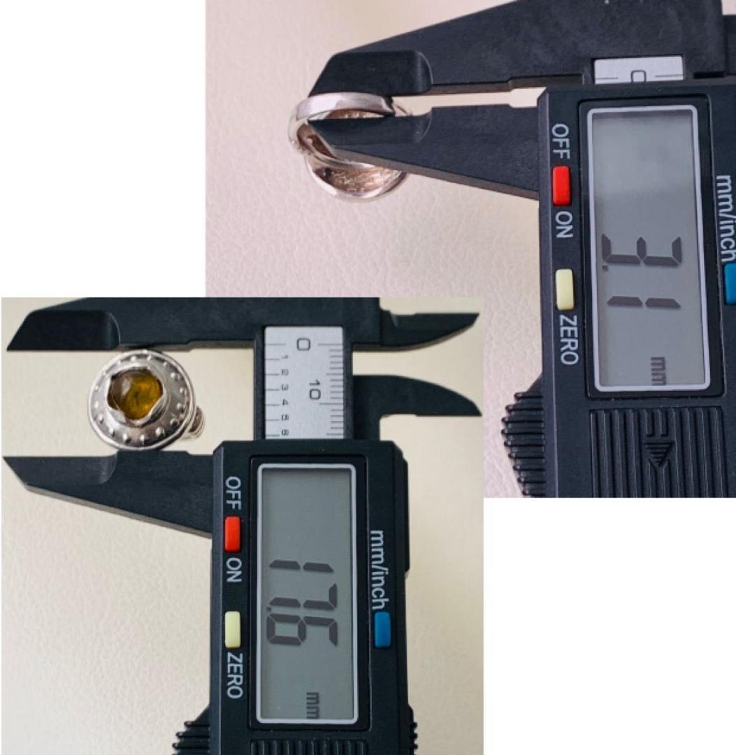 希少 YSL サンローラン silver リング 指輪 ラウンド カボション