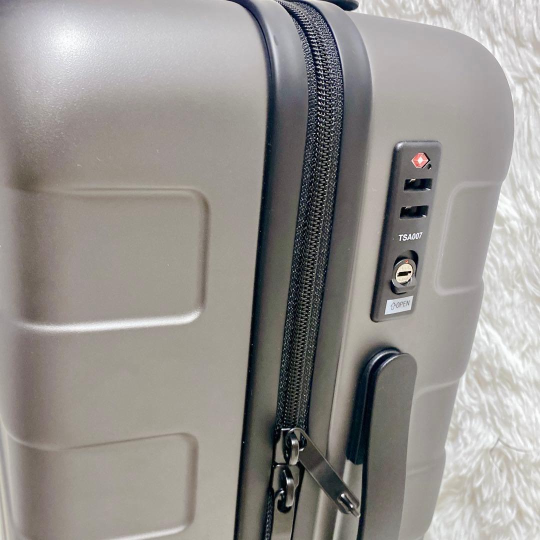 【未使用】 無印良品 バーを自由に調節できる ハード キャリーケース 36L