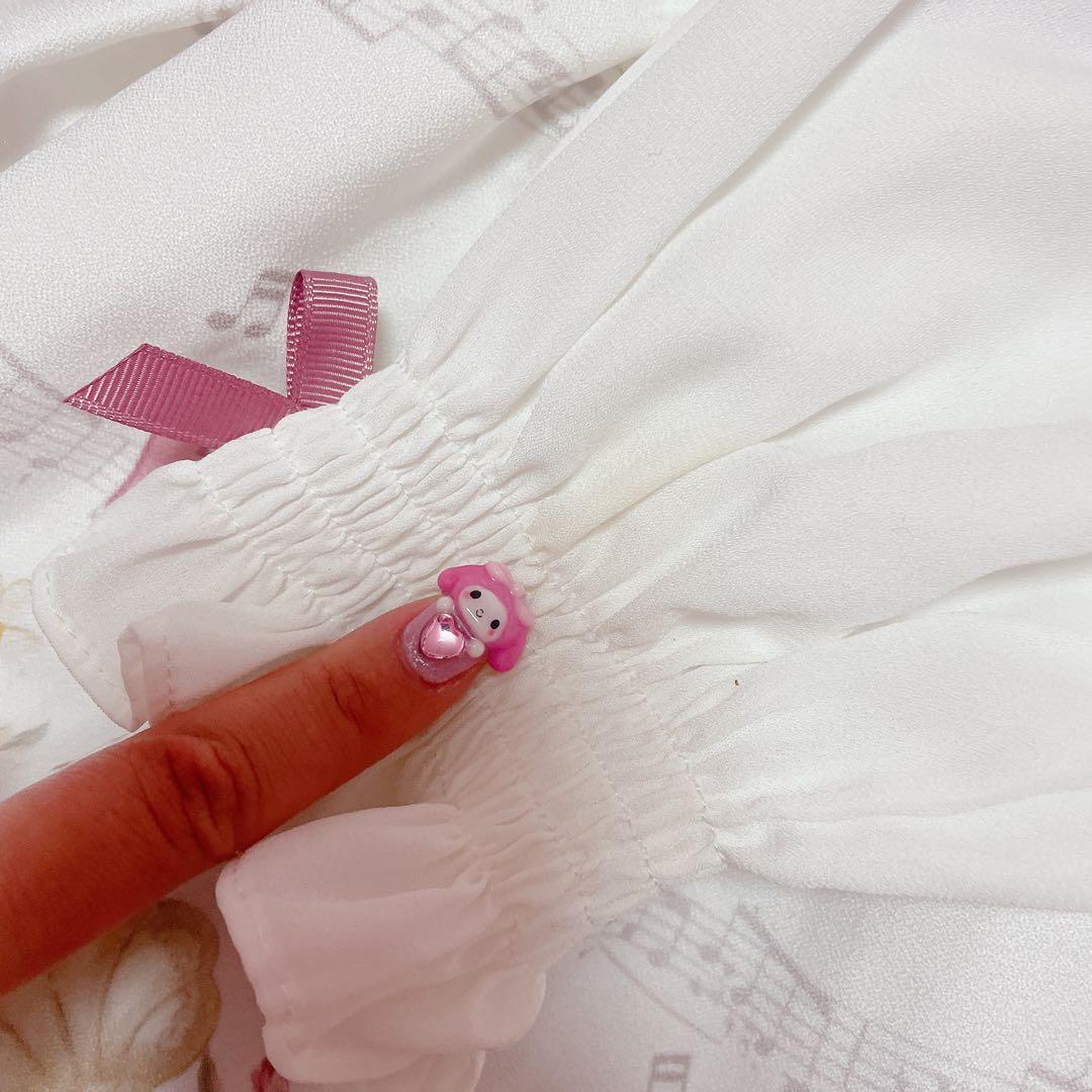 リズリサ♡メロディバニー柄♡セットアップ♡ホワイト♡