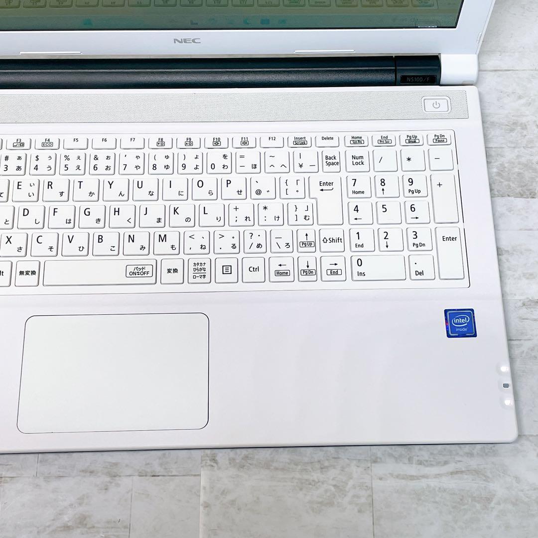 美品✨お買い得✨NEC ノートパソコン カメラ DVD windows11 白