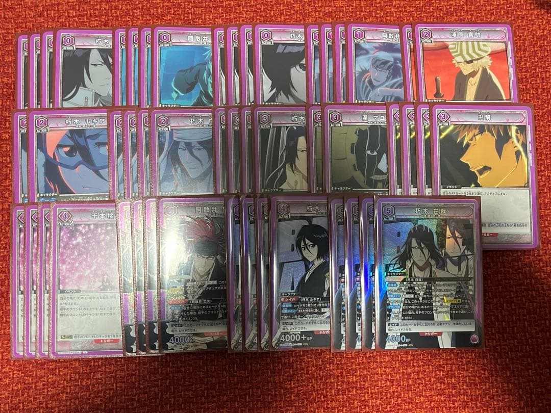 ユニオンアリーナ　BLEACH 恋次　ルキア　白哉　デッキ　まとめ売り