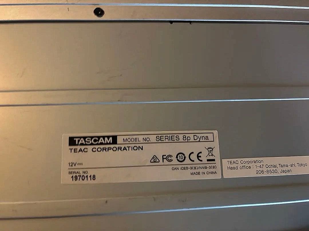 4*3様 TASCAM SERIES 8 プリアンプ