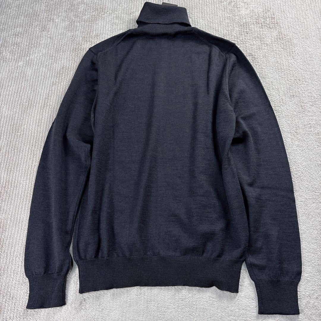 【新品未使用】BEAMS F メリノウール タートルネックニット ブラウン　46