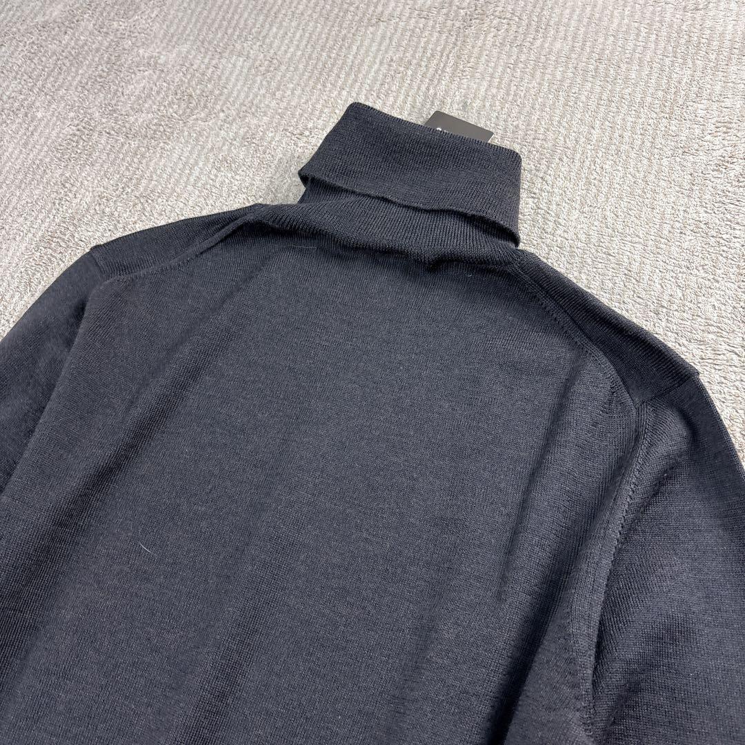 【新品未使用】BEAMS F メリノウール タートルネックニット ブラウン　46