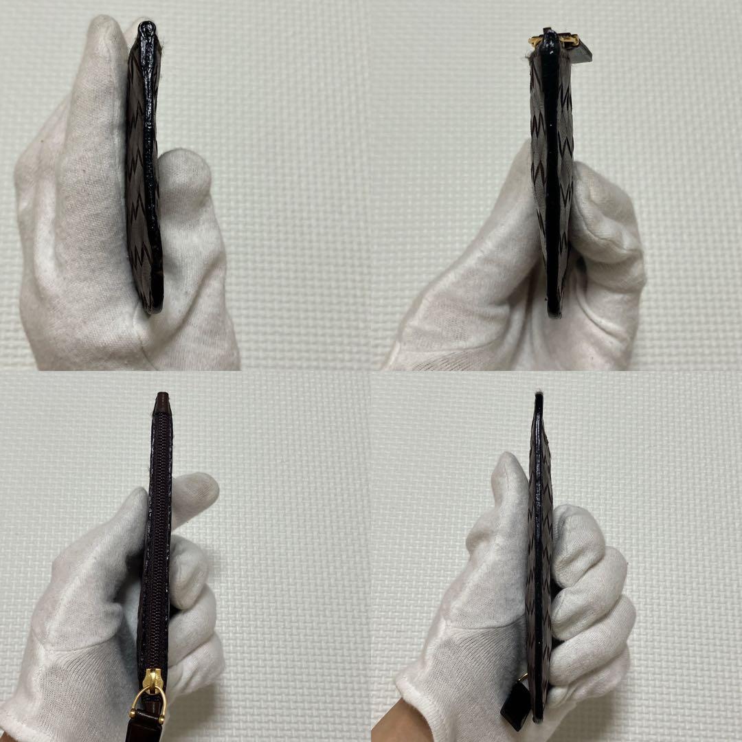 ・未使用BOTTEGA VENETAレザーケース　濃茶　キーリング 袋付き