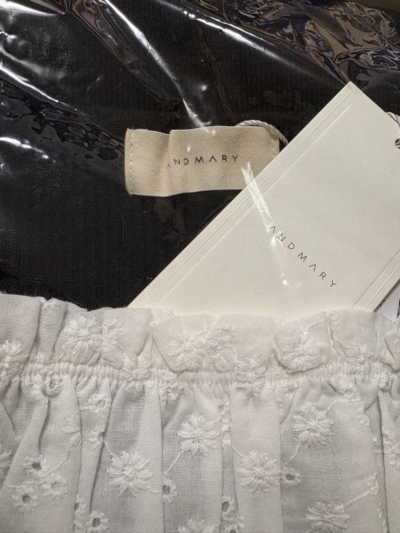 ワンピース andmary Poppy lace mini dress black