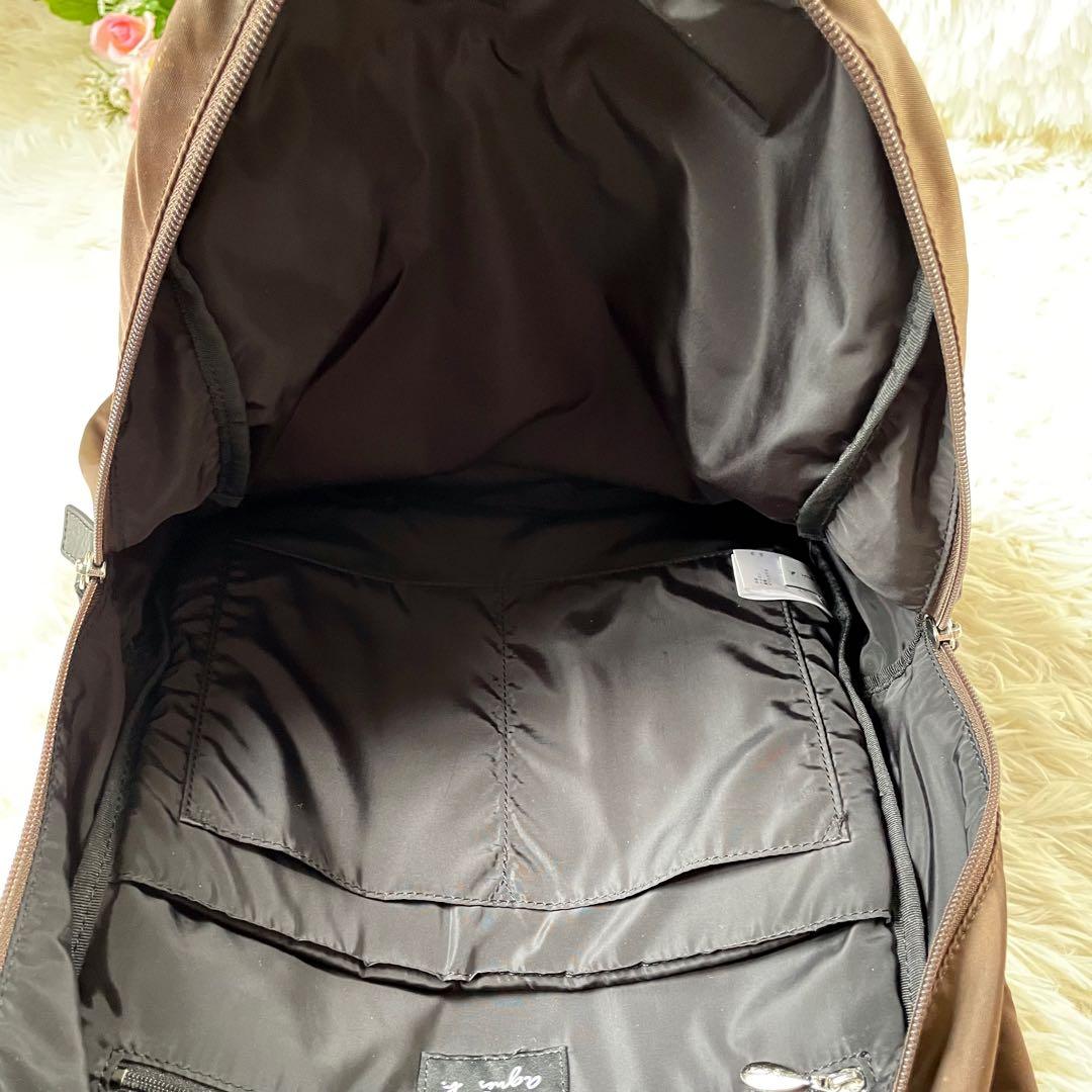 agnès b. アニエスベーナイロンリュックバックパックブラウン系