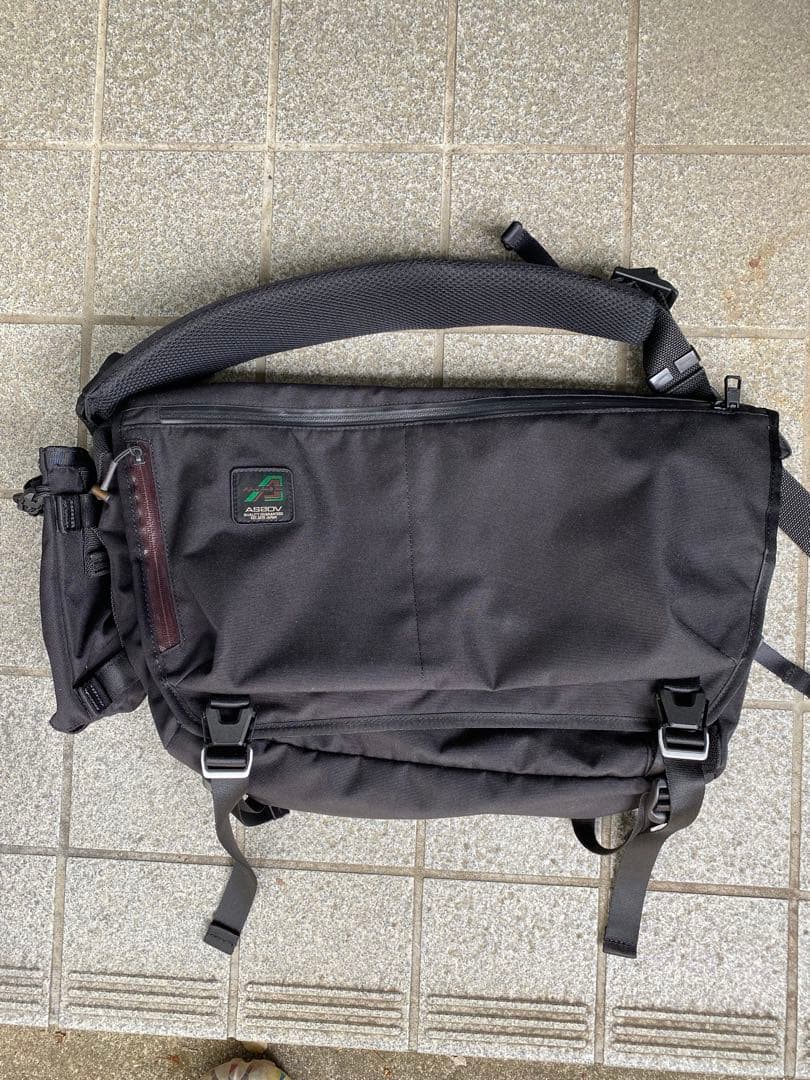 as2ov メッセンジャーバッグ　ブラック