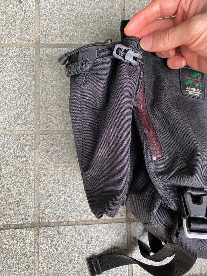 as2ov メッセンジャーバッグ　ブラック