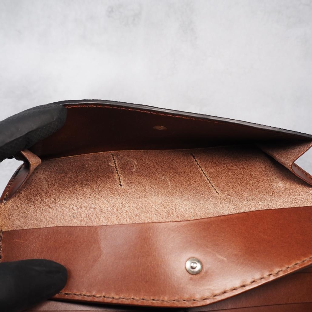 定価7万1500円 美品 GRANT KUROZAN 黒桟革 長財布