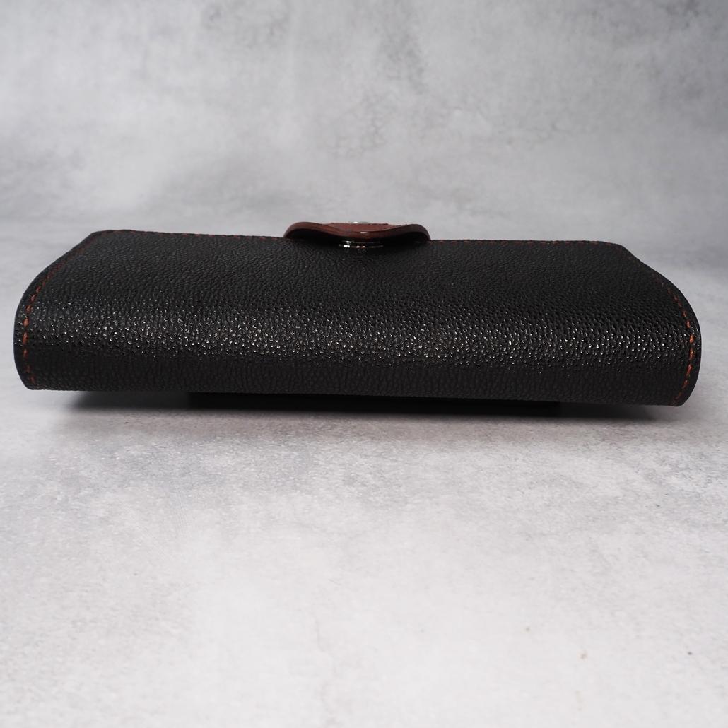 定価7万1500円 美品 GRANT KUROZAN 黒桟革 長財布