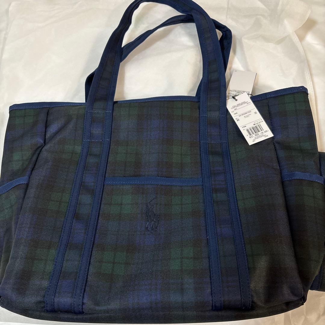 新品　ラルフローレン　マザーズバッグ チェック Big Pony トート おむつ