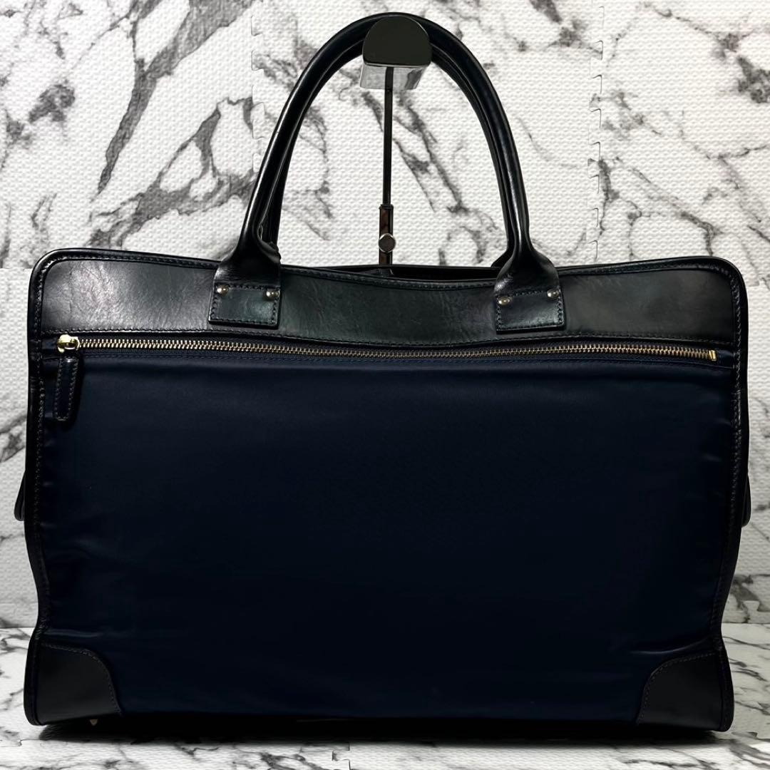 美品◯フェリージ　12/39　ビジネスバッグ　ブリーフケース　シボ革　ナイロン